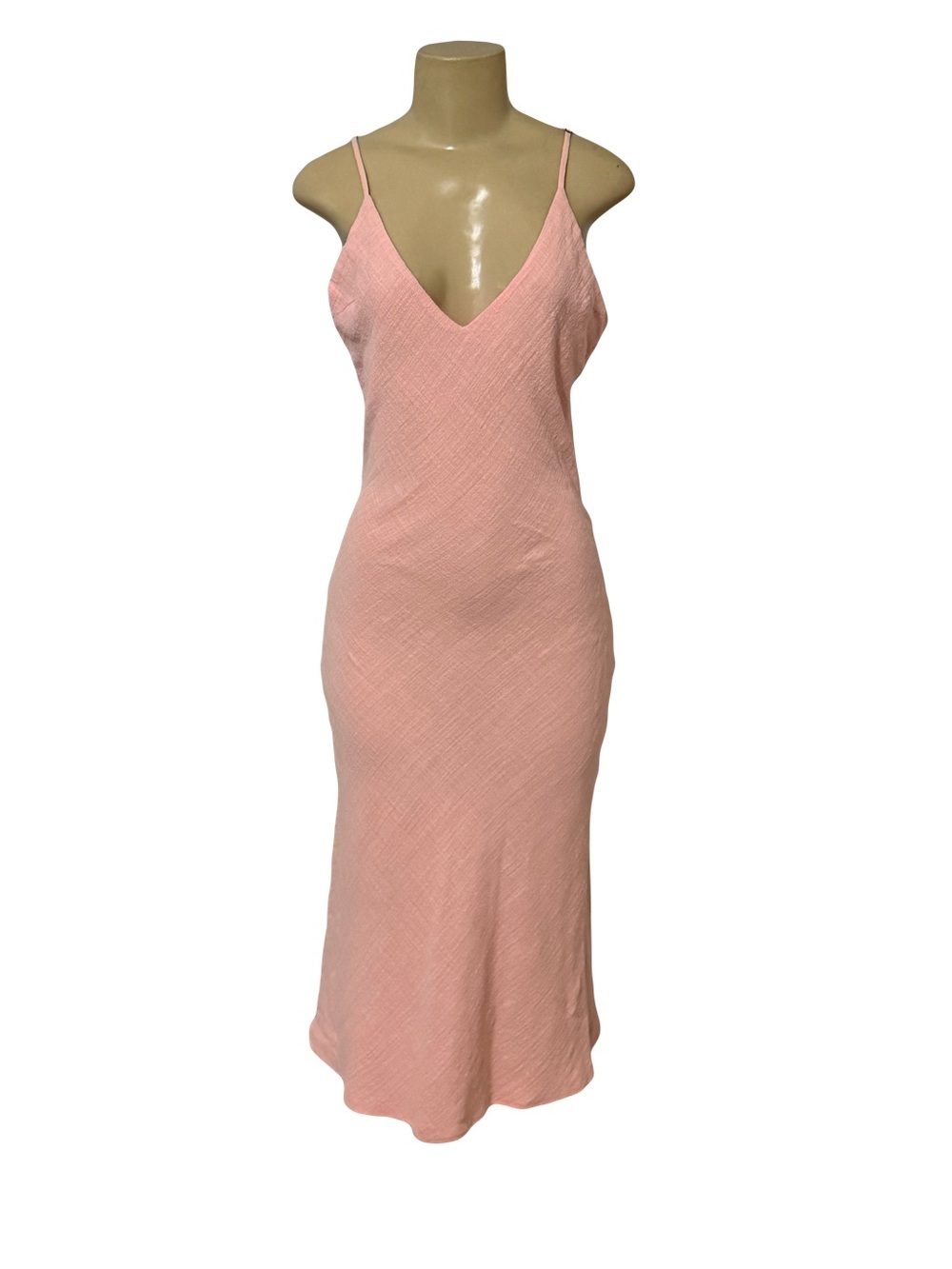 Jen's Pirate Booty pink gauze v neck maxi dress skinny dip dress festival M